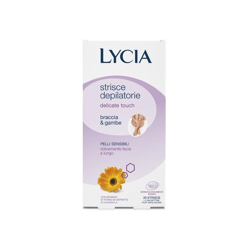 Lycia Delicate Touch - Strisce Depilatorie per Braccia e Gambe