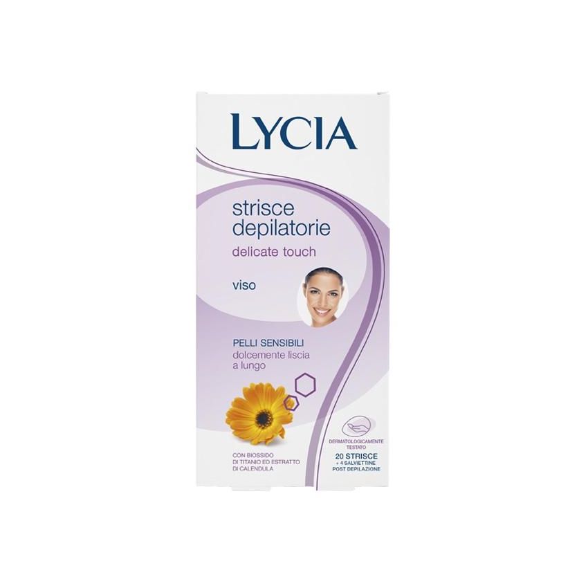 Lycia Delicate Touch - 20 Strisce Depilatorie per Viso
