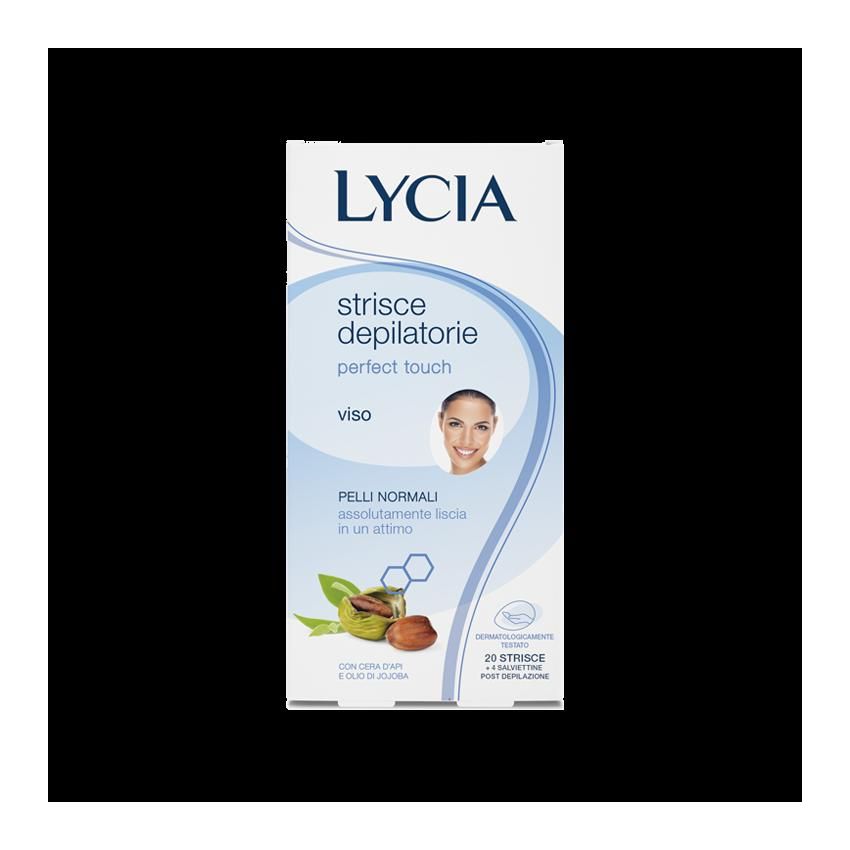 Lycia Perfect Touch - Strisce Depilatorie per Viso, Confezione da 20
