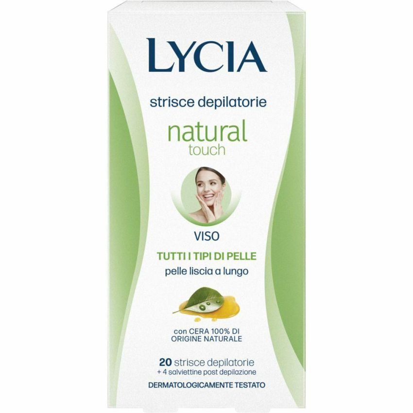 Lycia Natural Touch 20 Strisce Depilatorie per il Viso