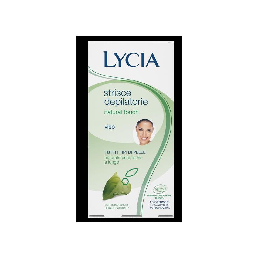 Lycia Natural Touch 20 Strisce Depilatorie per il Viso