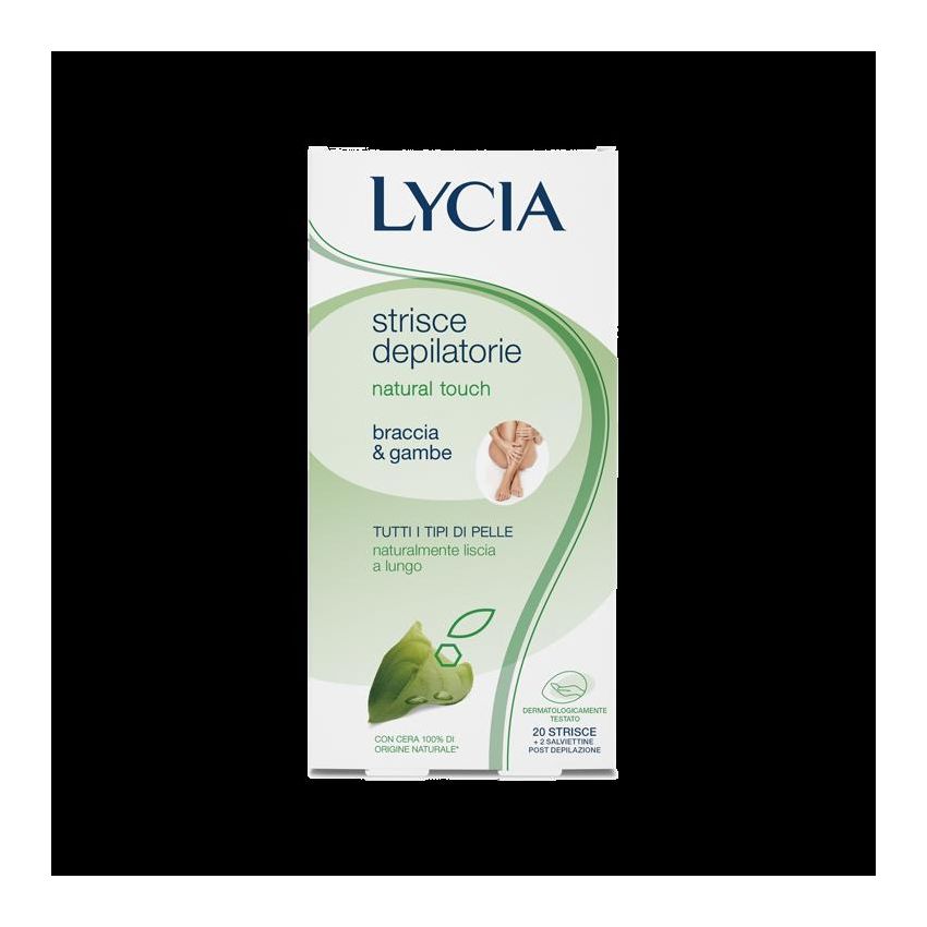 Lycia Natural Touch - 20 Strisce Depilatorie per Gambe e Braccia
