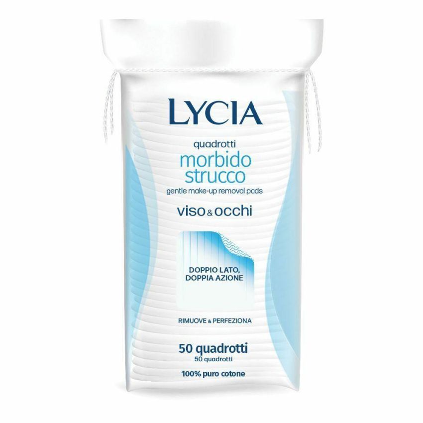 Lycia Quadrotti Cotone Struccanti - 50 Pezzi