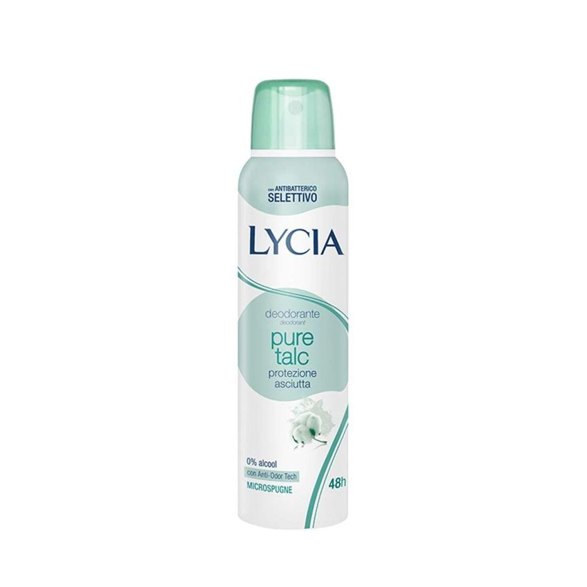 Lycia Pure Talc 150ml - Spray Antiodorante senza Gas
