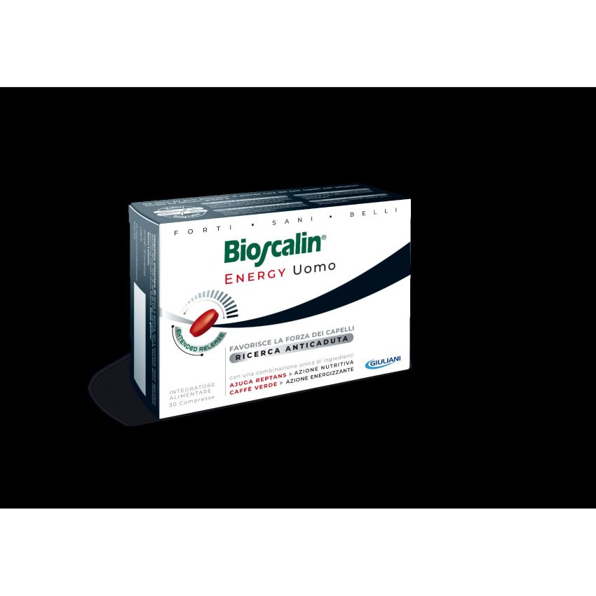 Bioscalin Energy Uomo: Compresse Rivitalizzanti per Capelli, Confezione da 30