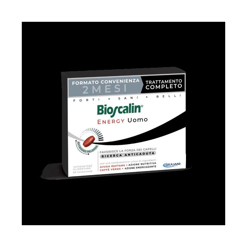 Bioscalin Energy Compresse per Capelli Uomo - Pacchetto da 60