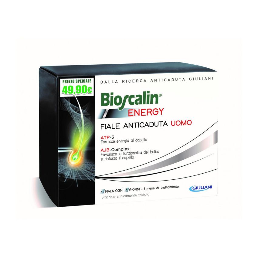 Bioscalin Energy Fiale Anticaduta per Uomo - 10 Pezzi