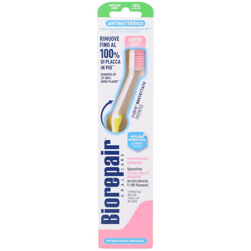 Biorepair Spazzolino Curvato per Protezione delle Gengive - 1 Pezzo