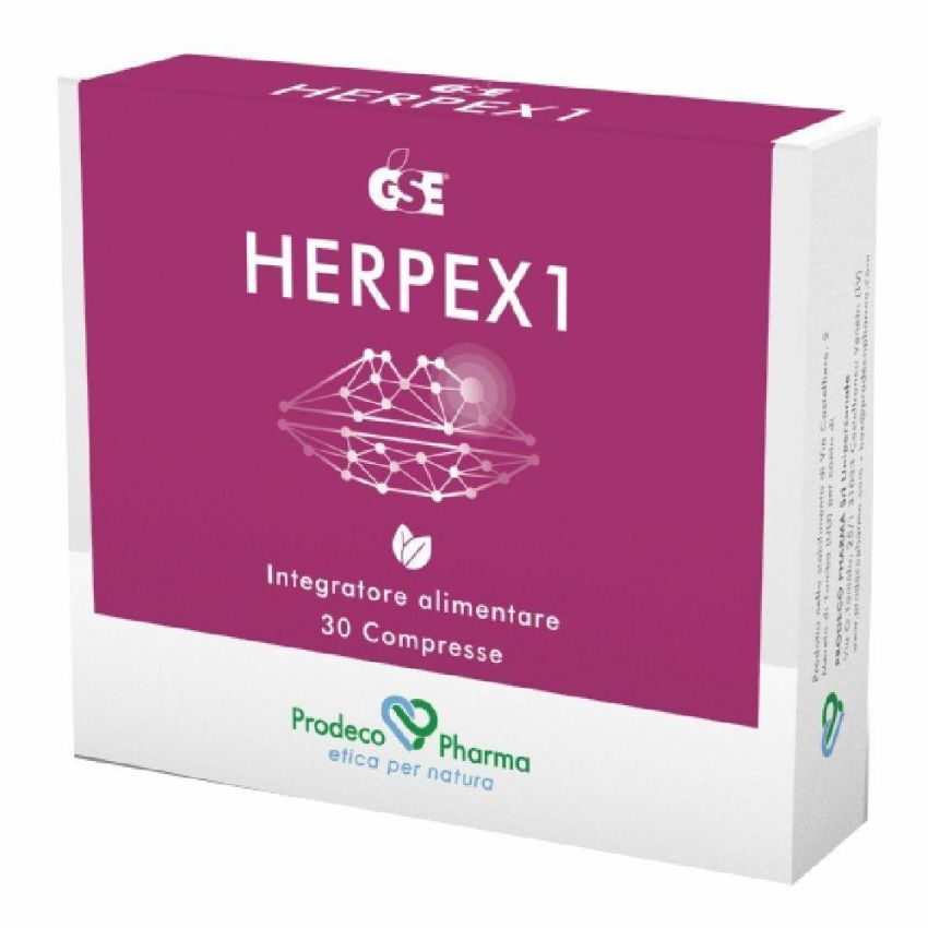 GSE Herpex 1 - Trattamento Naturale contro l'Herpes - 30 Compresse