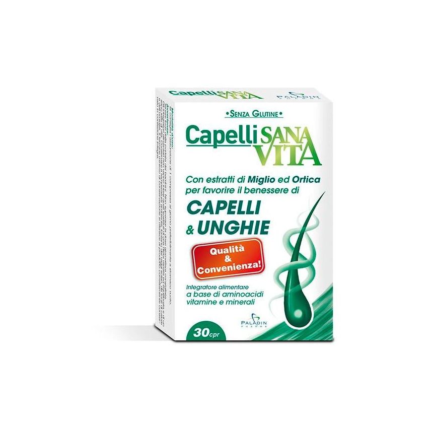 Sanavita Rinforzante per Capelli e Unghie - 30 Compresse