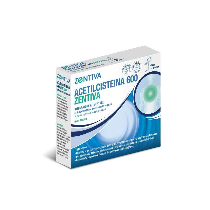 Zentiva Acetilcisteina 600mg - Confezione da 10 Bustine