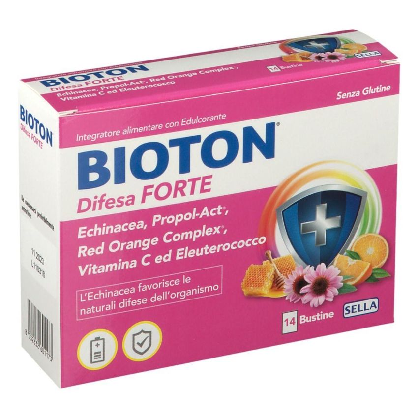 Bioton Difesa Forte - Rinforzo Immunitario, 12 Bustine
