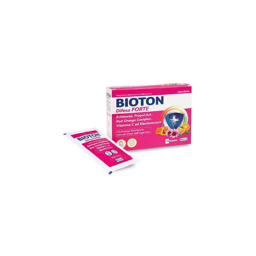 Bioton Difesa Forte - Rinforzo Immunitario, 12 Bustine
