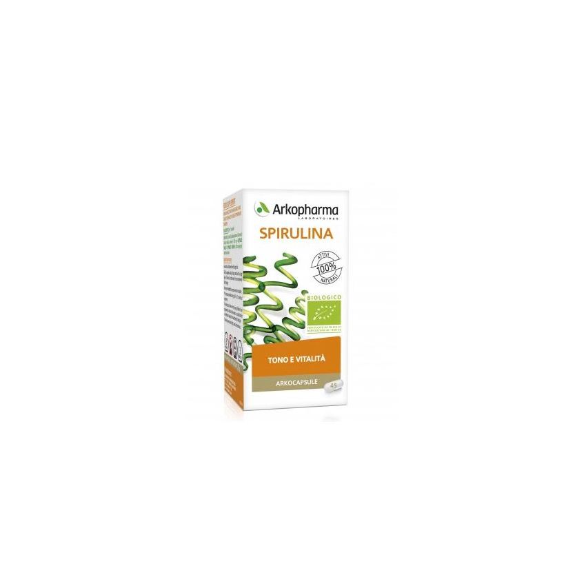 Arkopharma Spirulina Bio - Integratore Naturale, 45 Capsule