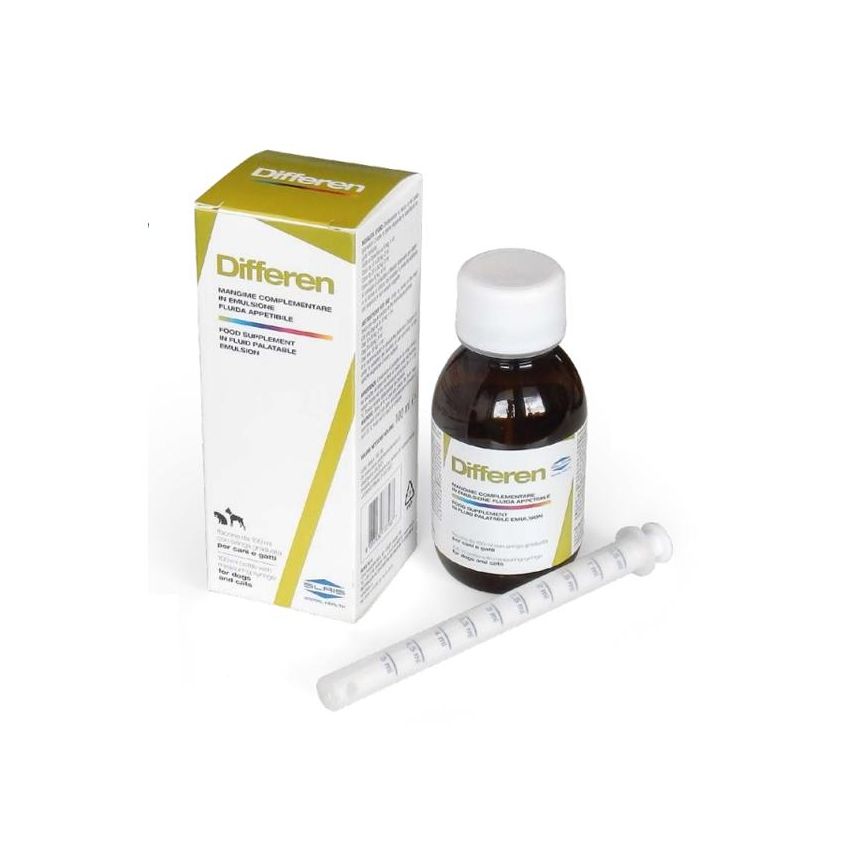 Differen - Mangime Complementare per Vie Urinarie in Cani e Gatti, 100ml