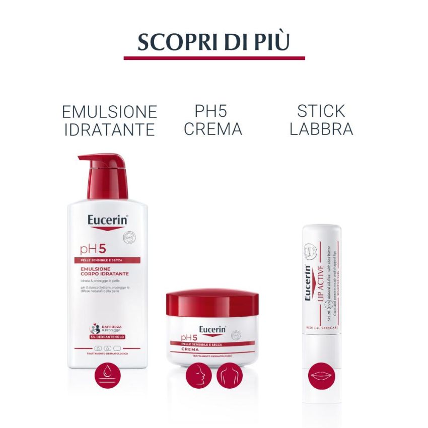 Sapone Solido Eucerin pH5 100g per Pelle Sensibile