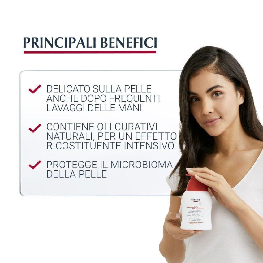Eucerin pH5 Olio Detergente per Mani - Flacone da 250ml