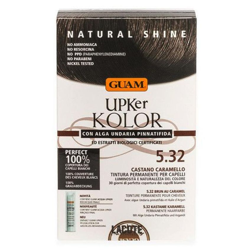 Guam Upker Color 5,32 - Tinta Capelli Caramello Luminoso