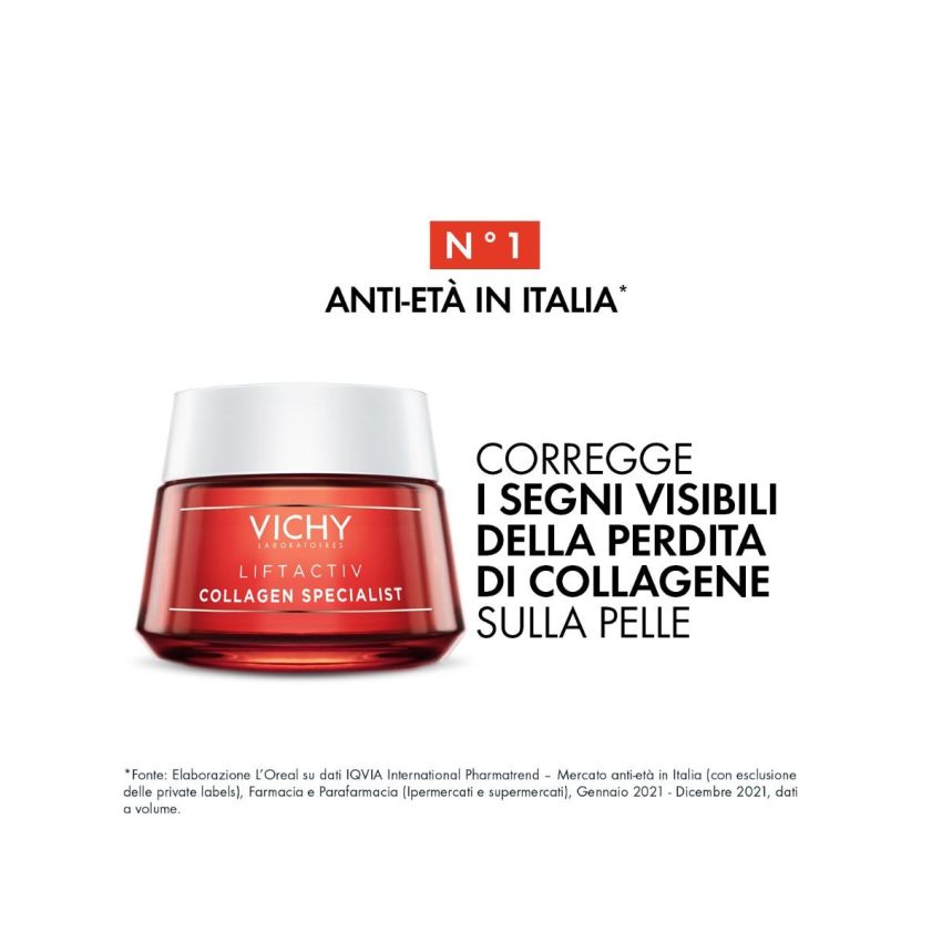 Vichy Liftactiv Collagen Specialist - Crema Viso Anti-Invecchiamento, 50 ml
