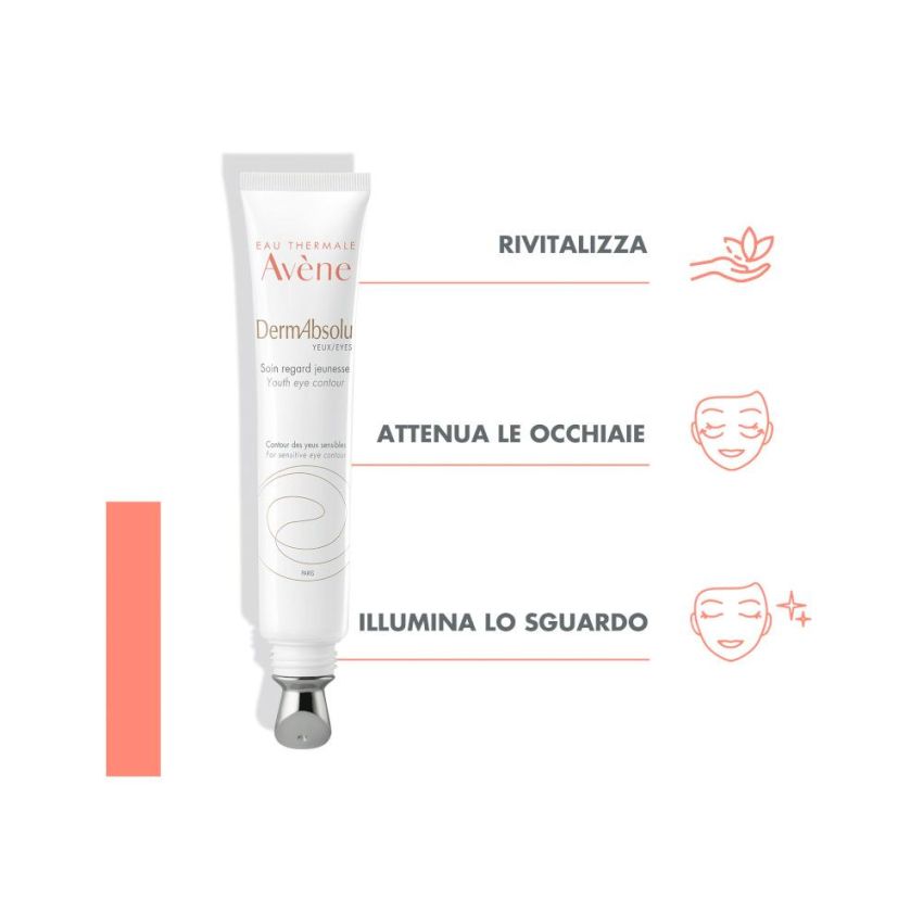 Avene Dermabsolu Eau Thermale - Trattamento Contorno Occhi Anti-Età - 15ml