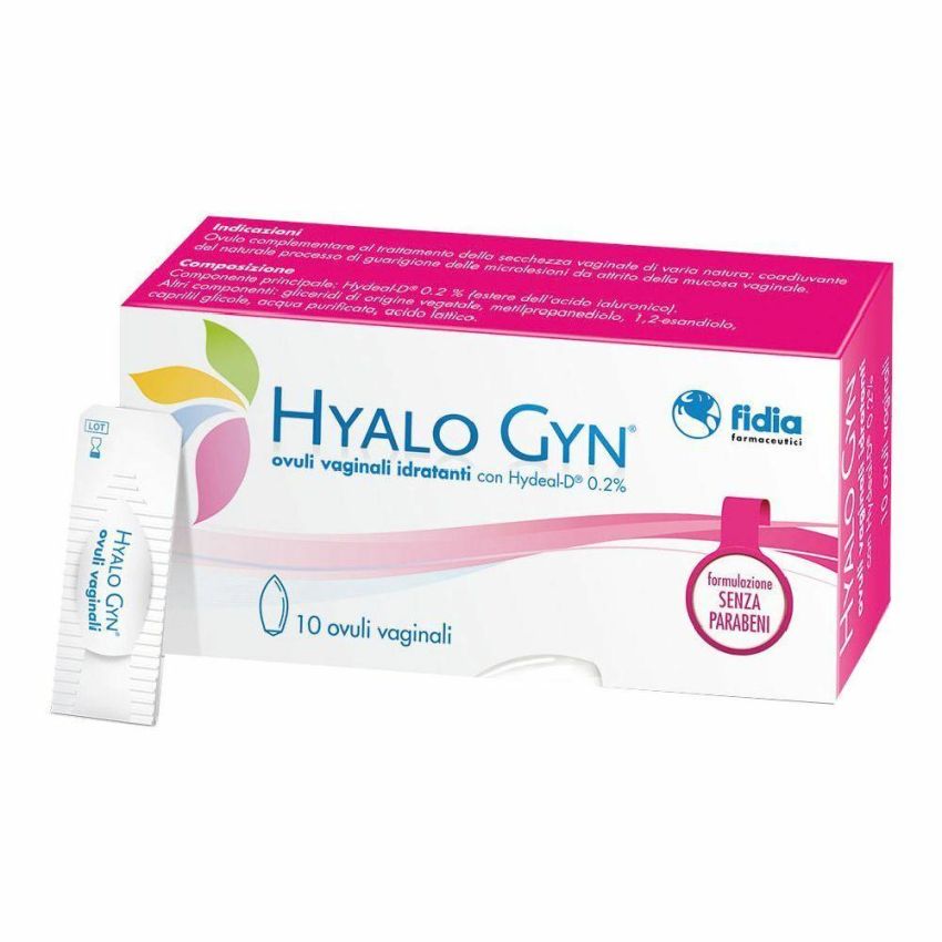 Hyalo Gyn - Ovuli Vaginali Idratanti - Confezione da 10 Pezzi