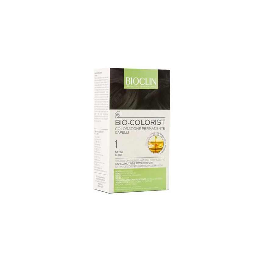 Bioclin Bio Colorist 1 Nero - Colorazione Permanente per Capelli