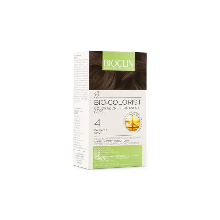 Bioclin Bio Colorist Castano 4 - Colorazione Permanente Naturale