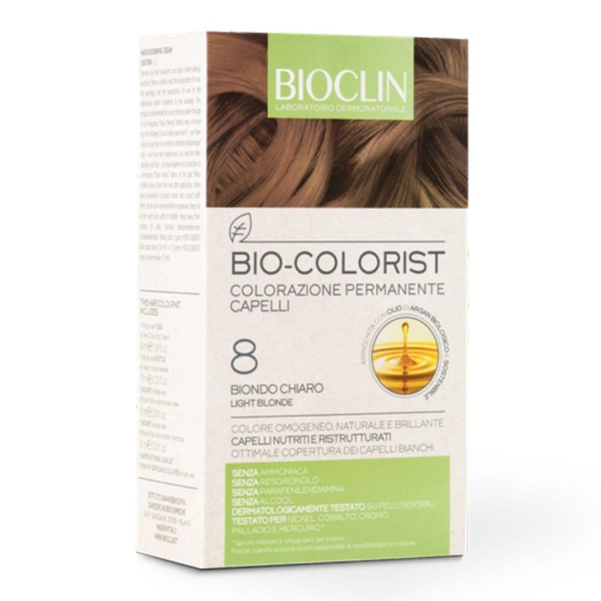 Bioclin Bio Colorist Permanente Colorazione Capelli - 8 Biondo Chiaro