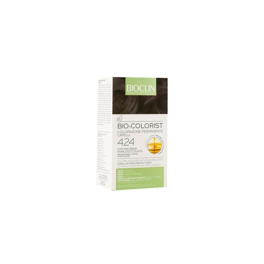 Bioclin Bio Colorist - Colorazione Permanente Castano Beige Rame 4.24