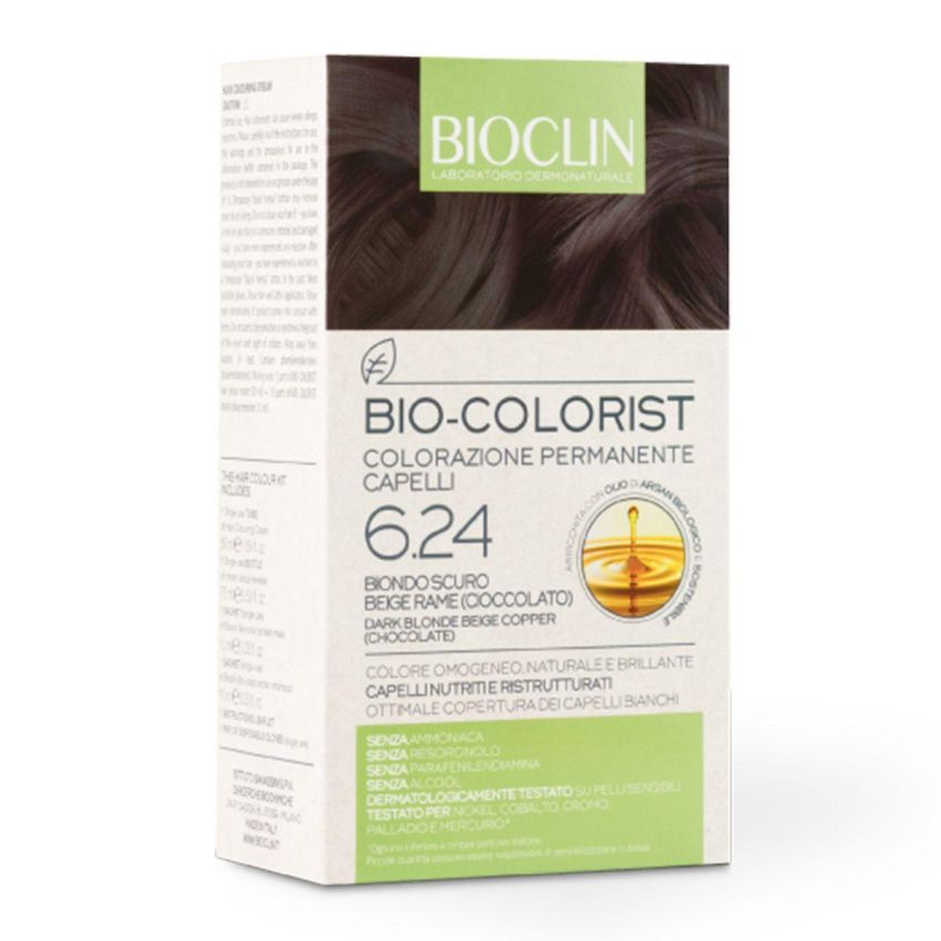 Bioclin Bio Colorist - Tintura Permanente 6.24 per Capelli Biondo Scuro Beige Rame