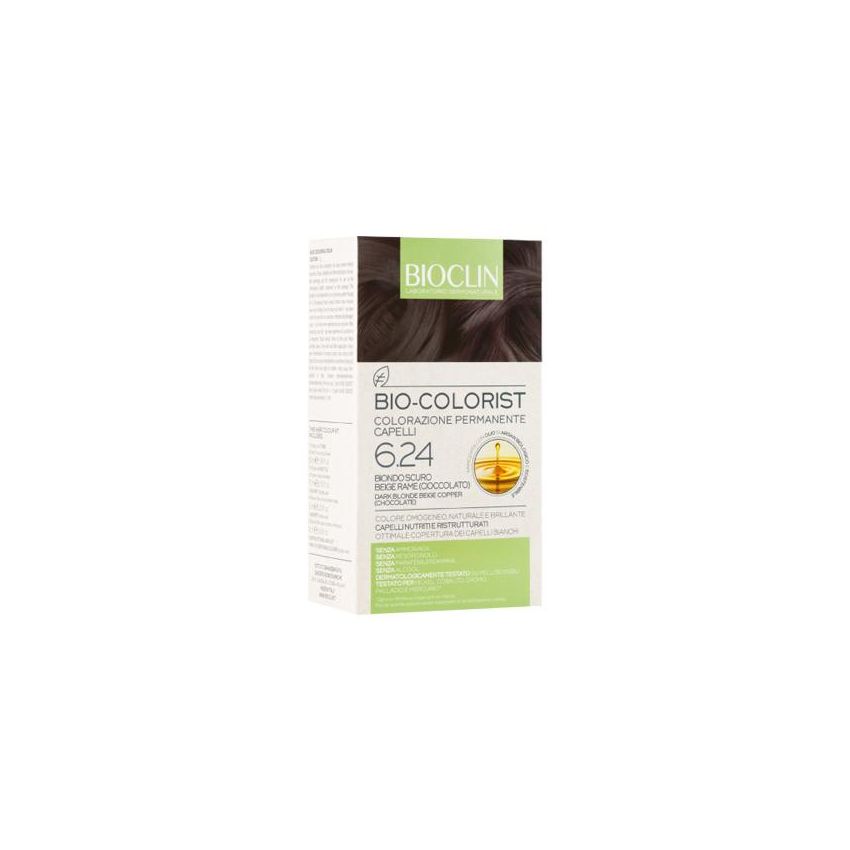 Bioclin Bio Colorist - Tintura Permanente 6.24 per Capelli Biondo Scuro Beige Rame