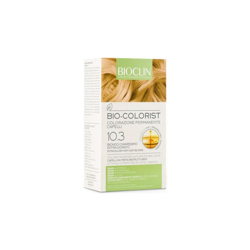 Bioclin Bio Colorist Colore Permanente 10.3 Biondo Chiarissimo Extra Dorato