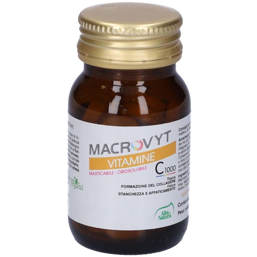 Alta Natura Macrovyt - Compresse di Vitamina C 1000mg, Confezione da 30