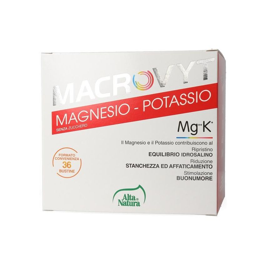 Macrovyt Magnesio e Potassio - 36 Bustine Salutari
