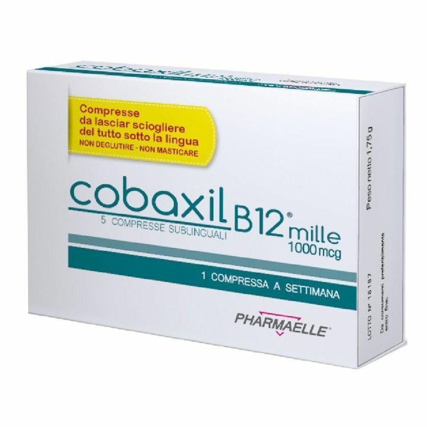 Cobaxil B12 Mille Compresse di Vitamina B12 - Confezione da 5