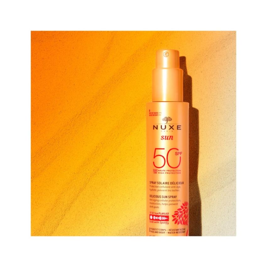 Nuxe Sun - Spray Solare Alta Protezione SPF50 per Viso e Corpo, 150ml