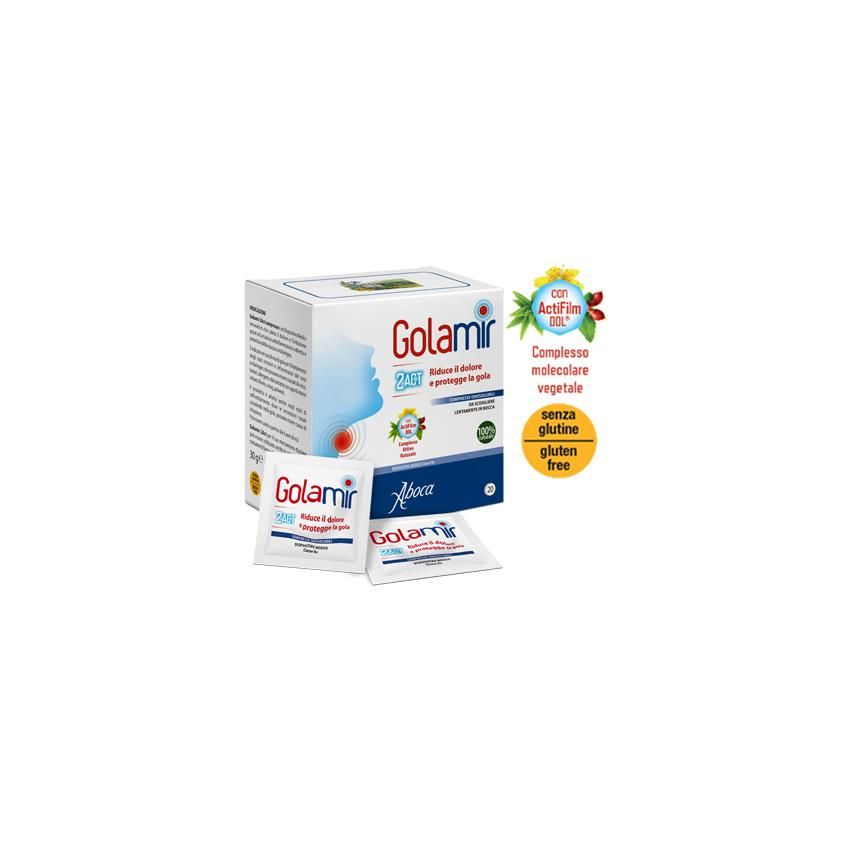 Golamir 2Act Compresse Orosolubili - Rapido sollievo per Mal di Gola