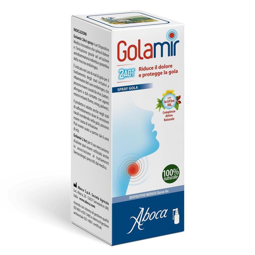 Golamir 2Act Throat Relief Spray, 30ml