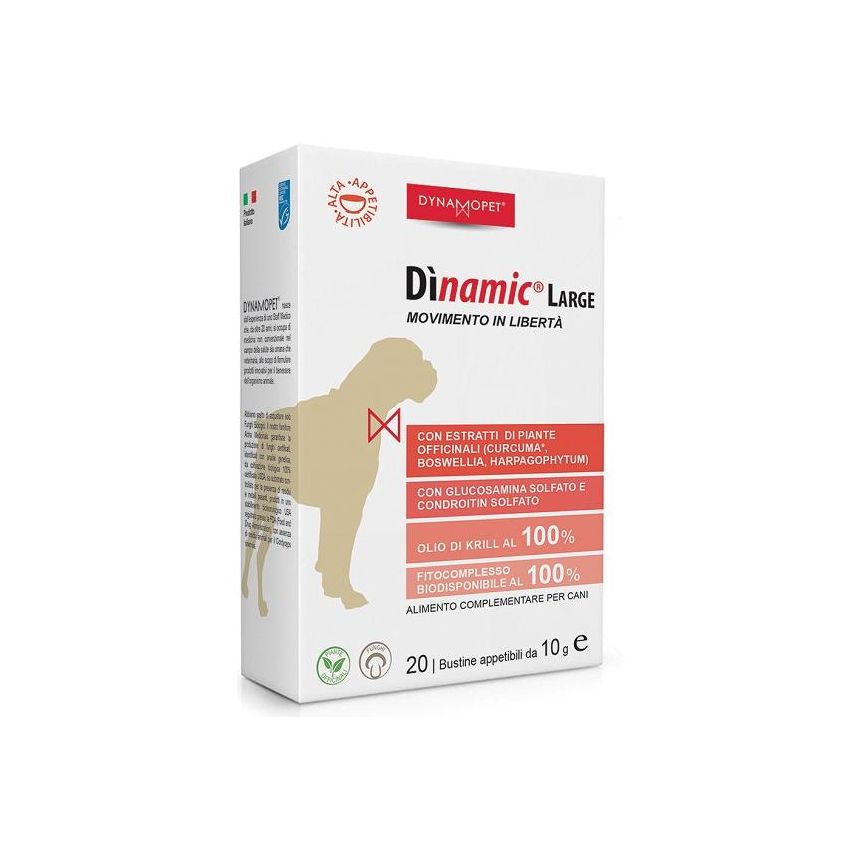 Dinamic Large: Alimento Complementare Dinamico per Cani, 20 Bustine