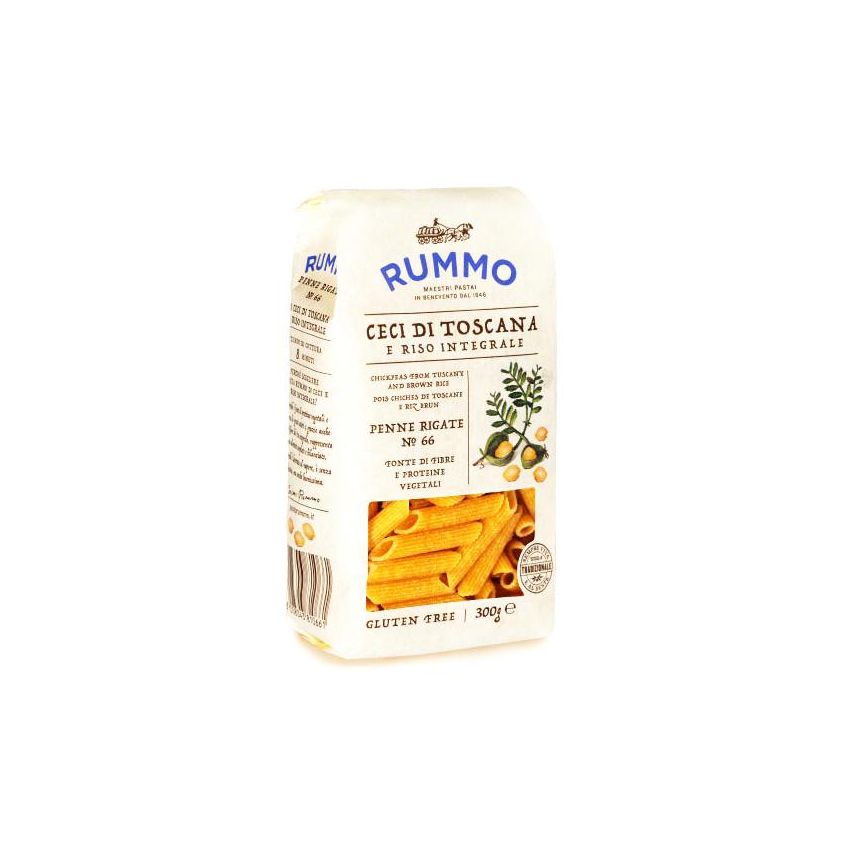 Penne Rigate ai Ceci Rummo - Pasta di Legumi Senza Glutine, 300g