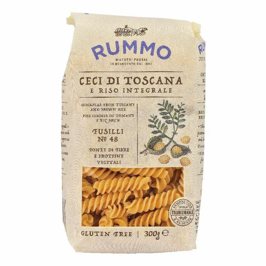 Rummo Fusilli di Ceci Senza Glutine - Pasta di Legumi, 300g