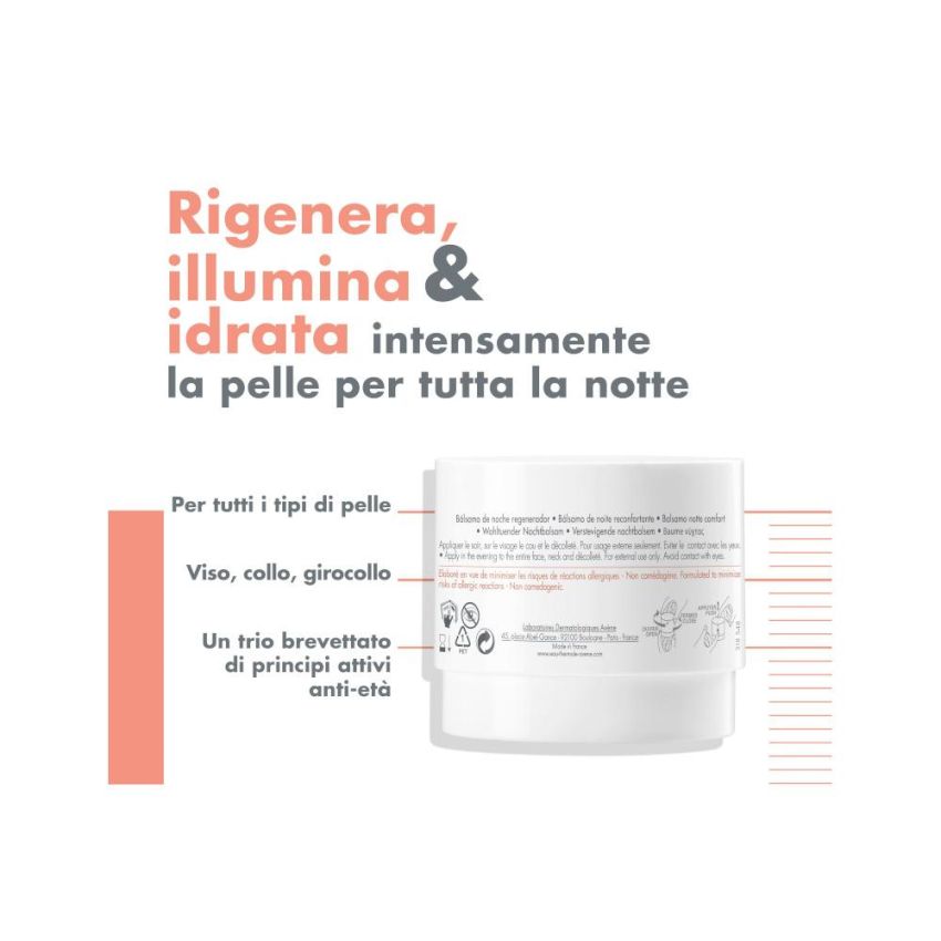 Balsamo Notturno Anti-Età Avène Dermabsolu, 40ml