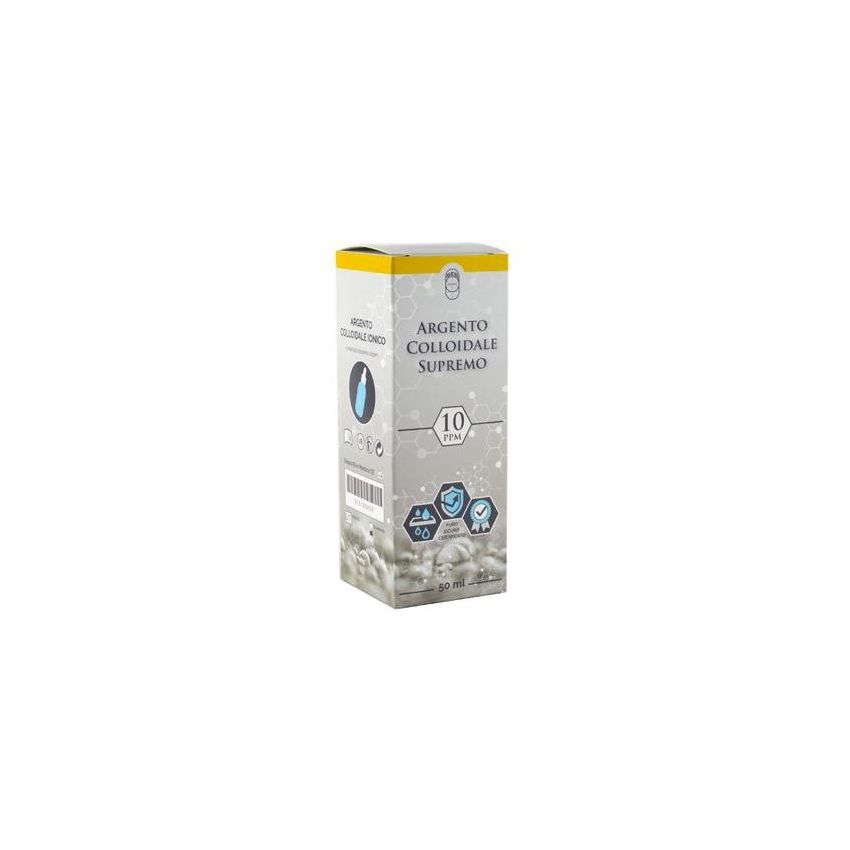 Supremo Argento Colloidale Certificato 10PPM con Contagocce 50ml
