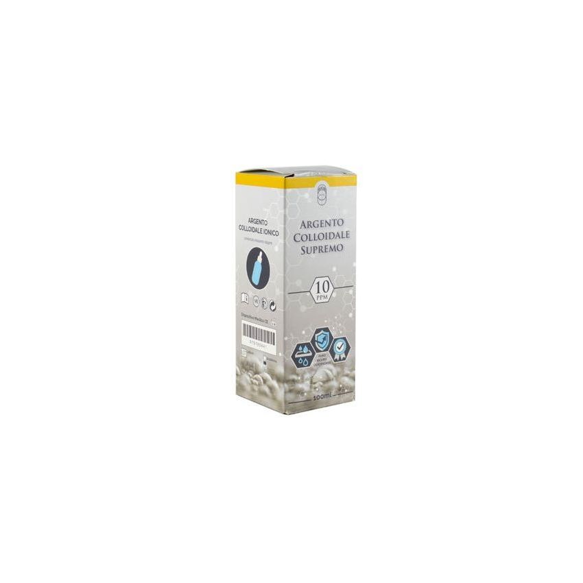 Supremo Argento Colloidale Certificato 10PPM con Contagocce - 100ml