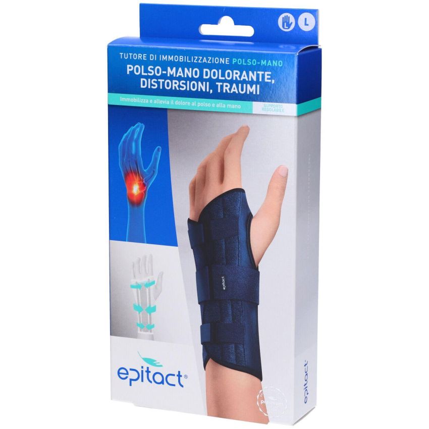 Epitact Tutore per Immobilizzazione del Polso della Mano Sinistra, Taglia L