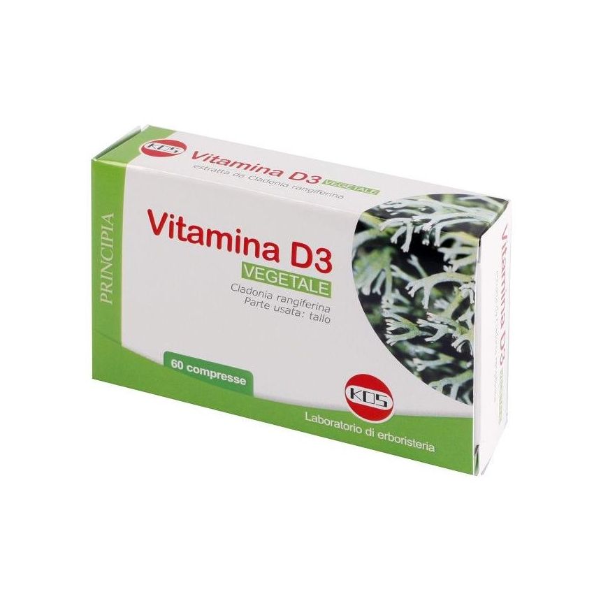 Vitamina D3 Vegetale - Puro e Naturale - 60 Compresse