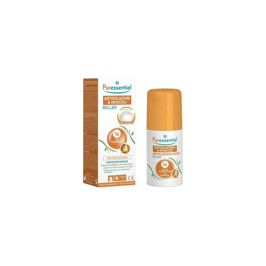 Puressentiel Roller per Sollievo di Articolazioni e Muscoli - 75ml