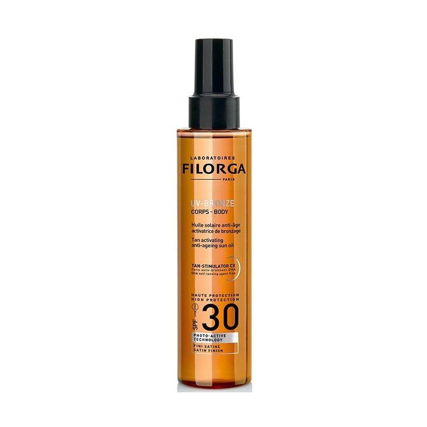 Olio Solare Anti-Età Filorga UV-Bronze Body SPF 30, 150ml