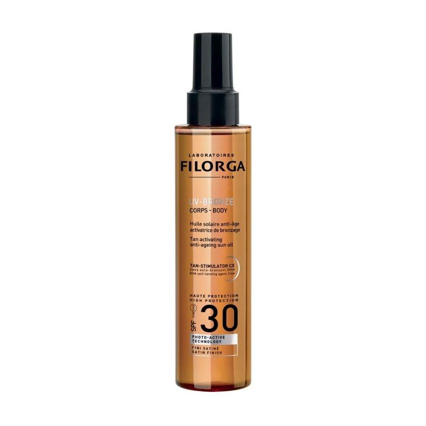 Olio Solare Anti-Età Filorga UV-Bronze Body SPF 30, 150ml