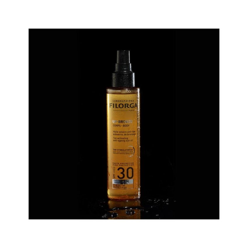 Olio Solare Anti-Età Filorga UV-Bronze Body SPF 30, 150ml
